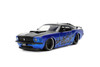 1970 Ford Mustang Boss 429 Hardtop, Candy Blue w/Black Flames - Jada Toys 36154 - 1/24 Scale Diecast Model Toy Car