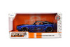 1970 Ford Mustang Boss 429 Hardtop, Candy Blue w/Black Flames - Jada Toys 36154 - 1/24 Scale Diecast Model Toy Car