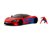 McLaren 720S w/Spider-Man Diecast Figure, "Marvel Spider-Man" - Jada Toys 35764 - 1/24 Scale Diecast Model Toy Car