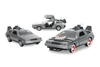 Time Machine 3-Pack, Back to the Future - Jada Toys 33399 - 1/32 Scale Diecast Model Toy Car