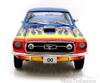 1968 The Dukes of Hazzard Cooter's Ford Mustang Hard Top, Blue w/ Flames - Tomy Johnny Lightning 21957 - 1/18 scale Diecast Model Toy Cars
