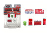 Metal Tools 5 pc. Set B, Asstd - American Diorama AD-2411MJ - 1/64 Scale Figurine - Diorama Accessory