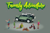 Family Adventure 6 pc Figure Set, Asstd - American Diorama AD-76513MJ - 1/64 Scale Figurine - Diorama Accessory