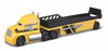 Highway Haulers Trucking Flatbed Truck, Yellow - Maisto 11021 - 8" Scale Diecast Model Toy Car