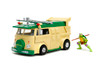 Party Wagon w/Donatello Diecast Figure, Teenage Mutant Ninja Turtles - Jada Toys 34529/2 - 1/24 Scale Diecast Model Toy Car