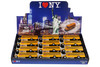 Box of 12 I Love New York School Bus, Yellow - Showcasts 5107D-ILNY - 5" Scale Diecast Model Toy Cars