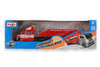 Highway Haulers Gravel Trailer Truck, Red - Maisto 11021 - 8" Scale Diecast Model Toy Car