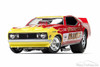 1973 Ford Mustang NHRA BRAND X Funny Car, Red with Yellow Flames - Auto World AW1167 - 1/18 Scale Diecast Model Toy Car