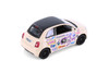 Fiat 500E Livery Edition, Orange Cream - Kinsmart 5440DYF - 1/28 Scale Diecast Model Toy Car