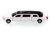 I Love New York 1999 Lincoln Town Car Stretch Limousine, White - Showcasts 7001DW-LNY - 1/38 Scale Diecast Model Toy Car