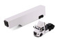Freightliner eCascadia with Container, White - Kinsmart 1303DW - 1/60 Scale Diecast Model Toy Car