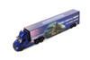 Freightliner eCascadia with Container, Blue - Kinsmart 1303D - 1/60 Scale Diecast Model Toy Car