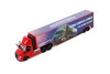 Freightliner eCascadia with Container, Red - Kinsmart 1303D - 1/60 Scale Diecast Model Toy Car