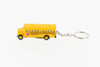 Mini School Bus Key Chain, Yellow - Kinsmart 2523DK - 2.5" Scale Diecast Model Toy Car