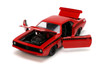 1973 Plymouth Barracuda, Red - Jada Toys 34037/4 - 1/24 scale Diecast Model Toy Car (No Box)