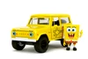 1973 Ford Bronco w/Spongebob Figure, Yellow - Jada Toys 35467 - 1/24 Scale Diecast Model Toy Car