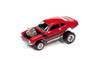 1972 Ford Maverick, Bright Red w/Black Stripe - Johnny Lightning JLSF023/48A - 1/64 Scale Diecast Model Toy Car