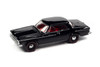 1962 Plymouth Savoy Max Wedge, Silhouette Black - Johnny Lightning JLCG029/48A - 1/64 Scale Diecast Model Toy Car