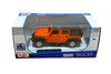 2015 Jeep Wrangler Unlimited, Orange w/Black Roof - Maisto 38268OR - 1/24 Scale Diecast Model Toy Car