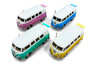 Box of 12 1962 Volkswagen Classical Bus, ASSTD - Kinsmart 5377DY - 1/32 Scale Diecast Model Toy Cars