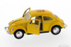 I Love New York 1967 Volkswagen Classic Beetle Hard Top, Yellow - Kinsmart 5057D-ILNY - 1/32 Scale Diecast Model Toy Car