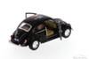 I Love New York 1967 Volkswagen Classic Beetle Hard Top, Black - Kinsmart 5057D-ILNY - 1/32 Scale Diecast Model Toy Car