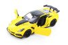 2019 Chevy® Corvette® ZR1 Hardtop, Yellow - Showcasts® 71356YL - 1/24 Scale Diecast Model Toy Car