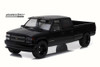 1997 Custom Chevy C-3500 Crew Cab Silverado Pickup Truck, Black - Greenlight 19016 - 1/18 Scale Diecast Model Toy Car