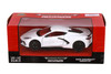 2020 Chevy Corvette C8 Stingray Hardtop, White - Showcasts 71360WT - 1/24 Scale Diecast Model Toy Car