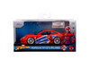 Porsche 911 GT3 RS (996), Marvel Spide Man, Red - Jada Toys 36068 - 1/32 Scale Diecast Model Toy Car