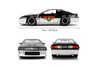 1985 Chevy Camaro Z28 "Mickey Thompson", Black/Silver - Jada Toys 36454 - 1/24 Scale Diecast Model Toy Car