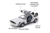 DeLorean Time Machine w/Lights Frost Version, Back to the Future Part I - Jada Toys 36145 - 1/24 Scale Diecast Model Toy Car