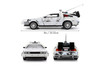 DeLorean Time Machine w/Lights Frost Version, Back to the Future Part I - Jada Toys 36145 - 1/24 Scale Diecast Model Toy Car