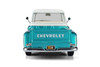 1957 Chevy 3100 Stepside Pickup Truck, Turquoise /White - Motor Max 79032WL - 1/24 Scale Diecast Model Toy Car