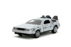 DeLorean DMC w/DR. E. Brown's Enterprise Truck 40th Anniversary Packaging - Jada Toys 36848 - 1/32 Scale Diecast Model Toy Car