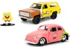 Spongebob 2-Pack Chevy Blazer/Patrick Star VW Beetle w/Spongebob Figure - Jada Toys 35479-31798 - 1/32 Scale Diecast Model Toy Cars