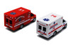 Box of 12 Chicago Rescue Team Ambulance, ASSTD - Kinsmart 5259DCG - 5" Scale Diecast Model Toy Cars