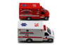 Box of 12 Chicago Rescue Team Ambulance, ASSTD - Kinsmart 5259DCG - 5" Scale Diecast Model Toy Cars