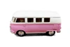 1962 Volkswagen Classical Bus, Pastel Pink - Kinsmart 5377DY - 1/32 Scale Diecast Model Toy Car