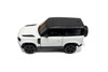 Land Rover Defender 90, White w/Black Roof - Kinsmart 5428DW - 1/36 Scale Diecast Model Toy Car