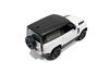 Land Rover Defender 90, White w/Black Roof - Kinsmart 5428DW - 1/36 Scale Diecast Model Toy Car
