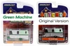 GREEN MACHINE 1962 Holiday House Travel Trailer, Silver - Greenlight 34120A/48 - 1/64 scale Diecast Model Toy Car