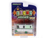 GREEN MACHINE 1962 Holiday House Travel Trailer, Silver - Greenlight 34120A/48 - 1/64 scale Diecast Model Toy Car