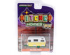 GREEN MACHINE 1959 Siesta Travel Trailer, White and Yellow - Greenlight 34110A - 1/64 scale Diecast Car