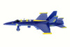 Box of 6 X-Force Commander US Navy F-18 Hornet Blue Angels, Blue/Yellow - Showcasts 51300 - 6.5" Scale Diecast Model Toy Jets
