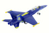 Box of 6 X-Force Commander US Navy F-18 Hornet Blue Angels, Blue/Yellow - Showcasts 51301 - 9" Scale Diecast Model Toy Jets