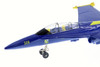 Box of 6 X-Force Commander US Navy F-18 Hornet Blue Angels, Blue/Yellow - Showcasts 51301 - 9" Scale Diecast Model Toy Jets