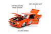 1971 Pontiac GTO "Goat's Revenge", Orange - Jada Toys 36591 - 1/24 Scale Diecast Model Toy Car