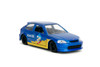 1997 Honda Civic Type R, Sonic the Hedgehog - Jada Toys 35482 - 1/32 Scale Diecast Model Toy Car