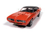 1969 Pontiac GTO Judge "Mecum Auctions", Carousel Red /Black Top - Auto World AMM1351 - 1/18 Scale Diecast Model Toy Car